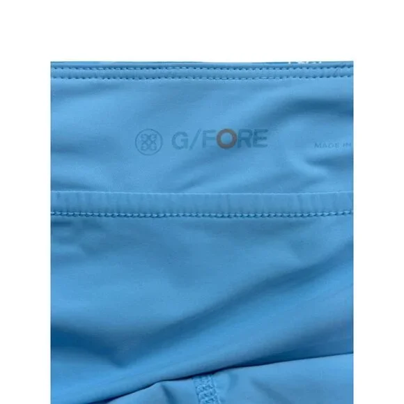 G/Fore G4 Womens Golf Skort Camo Skulls Tees Print Blue Nylon Size L - Picture 3 of 6